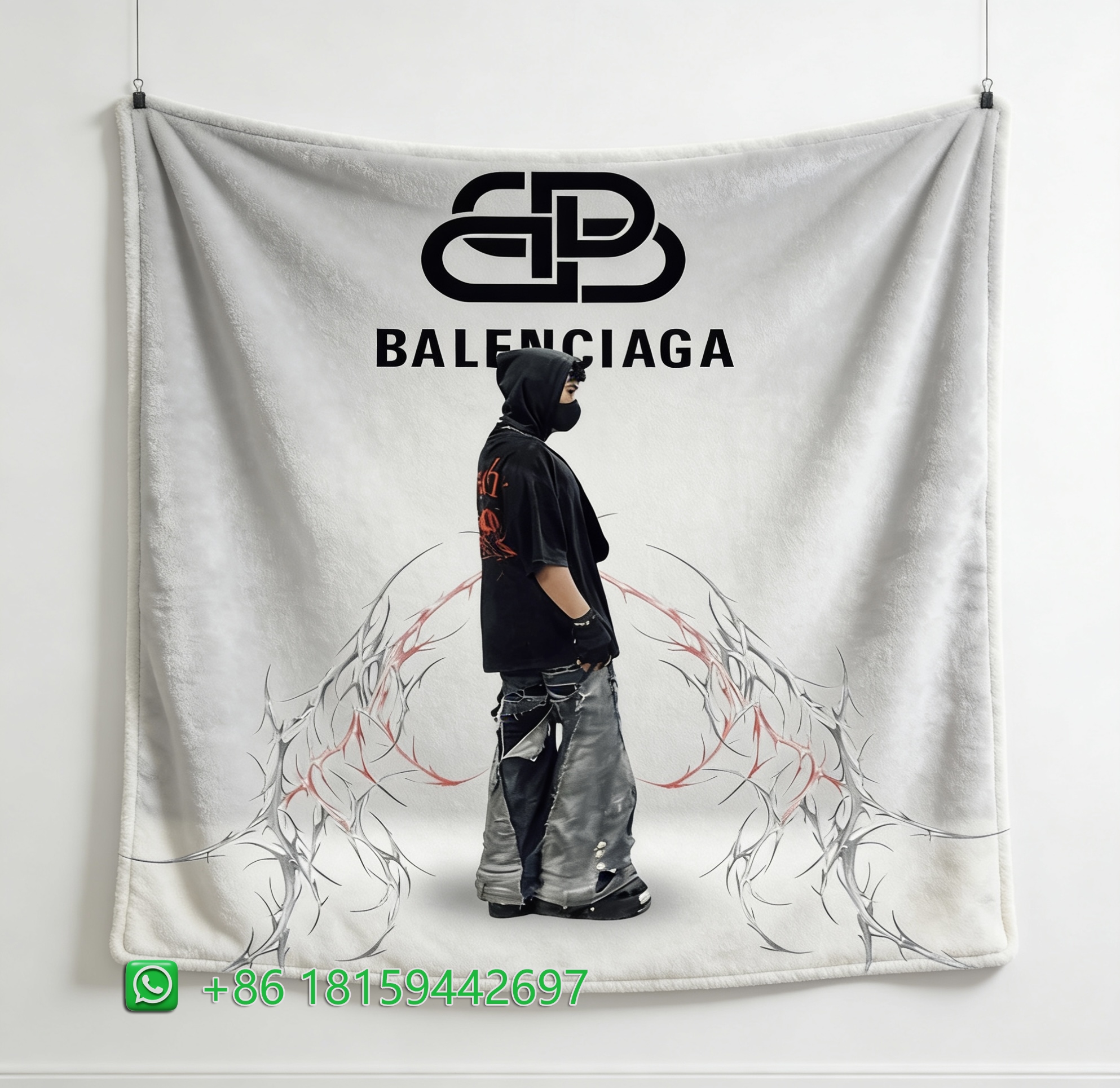 Balenciaga Throw Blankets
